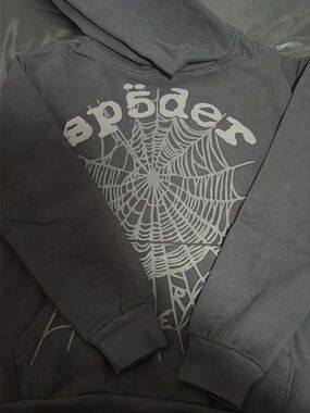 Phantom Black Sp5der hoodie
